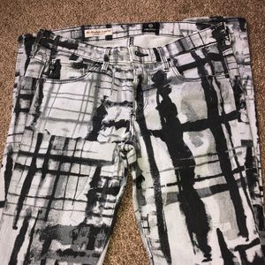 Black and grey pants